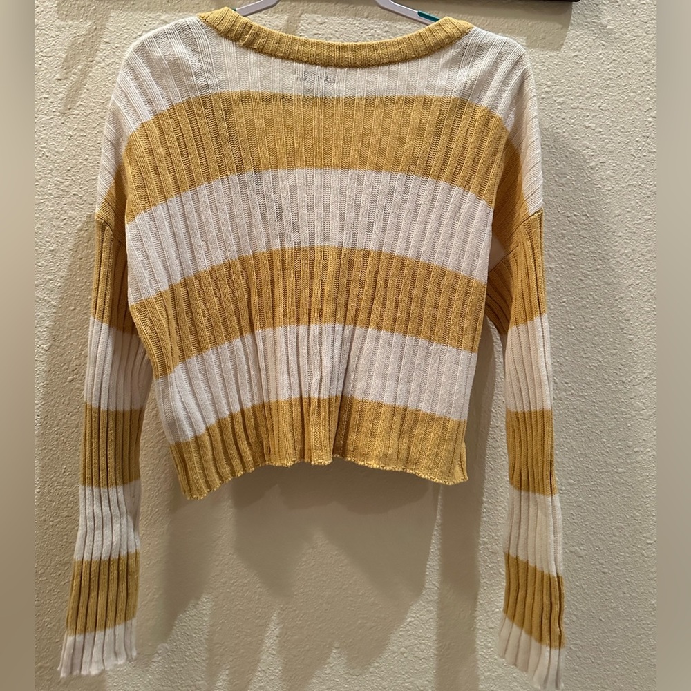 American Eagle Ribbed Button Down Sweater, Size S… - image 2